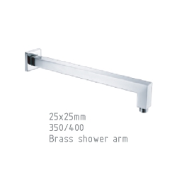 Square Chrome brass shower arm
